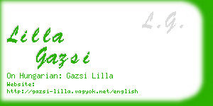 lilla gazsi business card